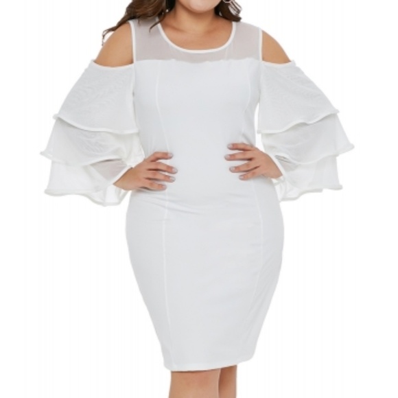 Dresses & Skirts - Plus Size Cold Shoulder Dress